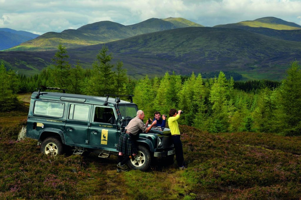 Off-road 4x4 safari adventure in the Scottish Highlands at Cameron