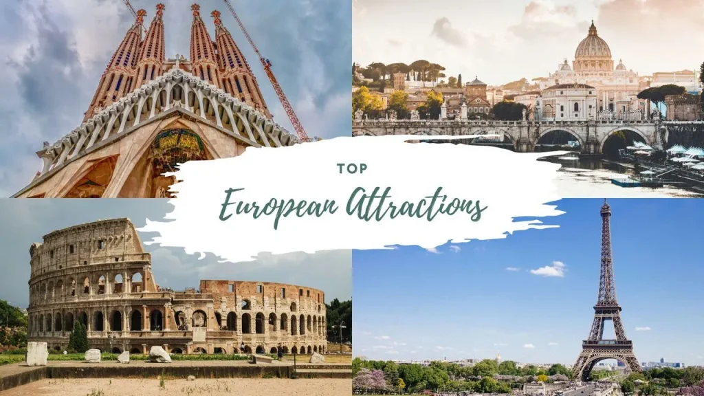 Top European attractions including Sagrada Familia and Colosseum available on TUI Musement